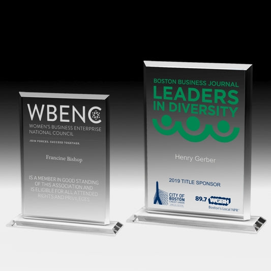 Laser Engraved Acrylic Billboard Award - 8 1/4"