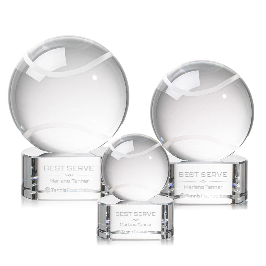 Tennis Ball Award on Paragon Base
