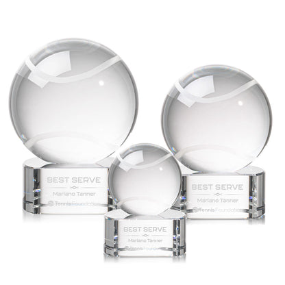 Tennis Ball Award on Paragon Base