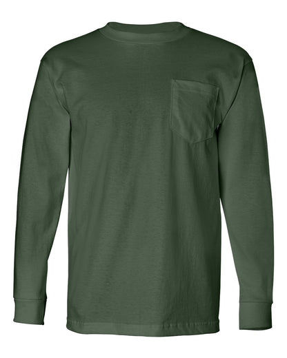 Unisex USA-Made Long Sleeve Pocket T-Shirt - 8100