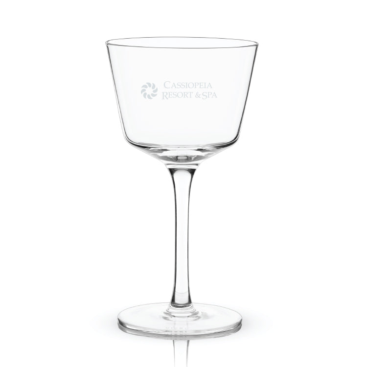 Viski® Angled Crystal Nick & Nora Glass