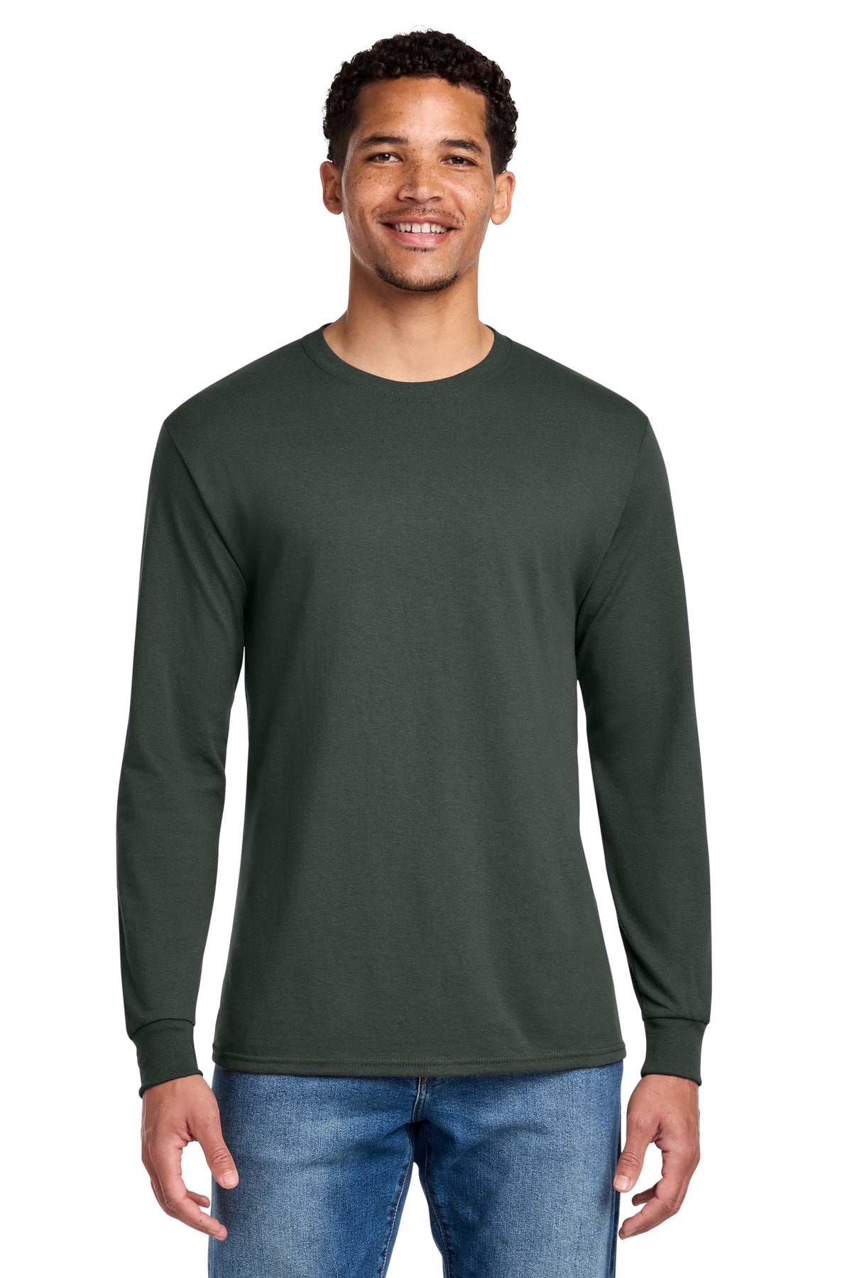 SanMar 29LS_charcoalgrey_model_front.jpg