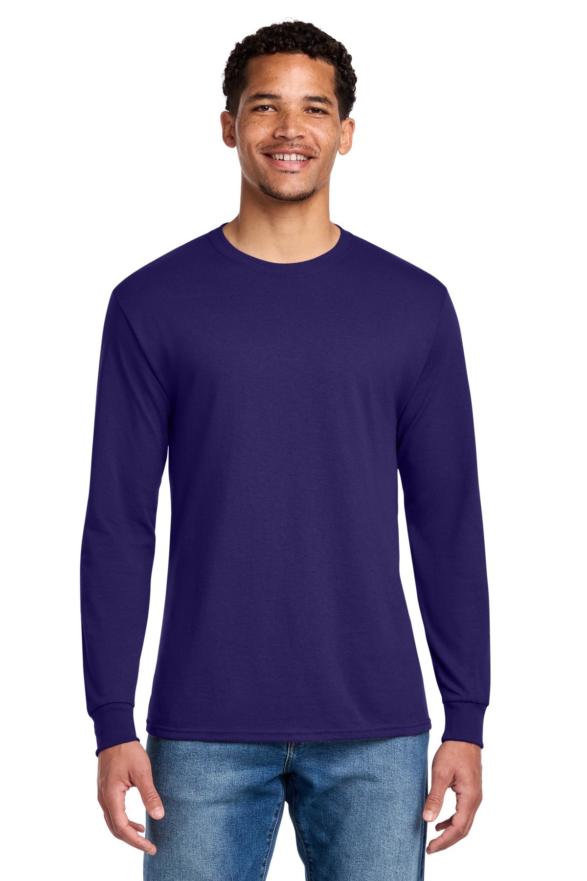 SanMar 29LS_deeppurple_model_front.jpg