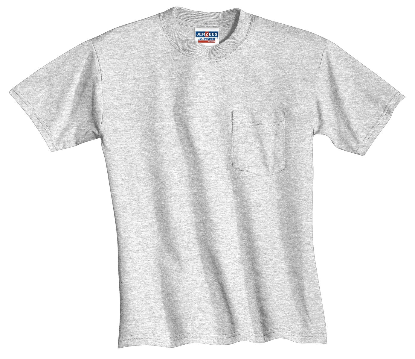 Jerzees - Dri-Power 50/50 Cotton/Poly Pocket T-Shirt. 29MP