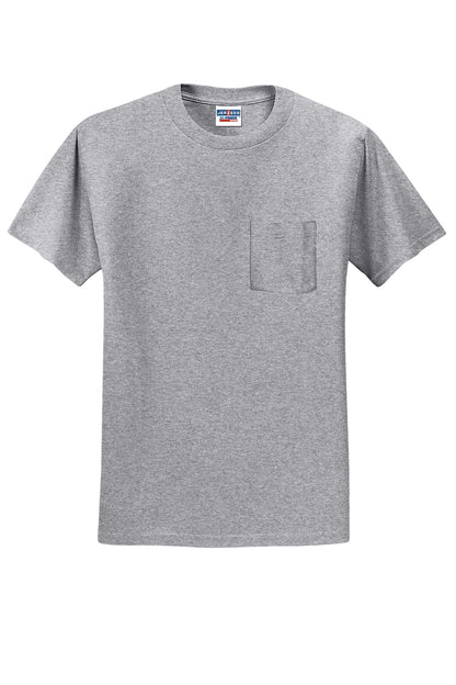 Jerzees - Dri-Power 50/50 Cotton/Poly Pocket T-Shirt. 29MP