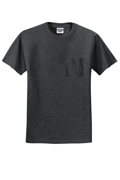 Jerzees - Dri-Power 50/50 Cotton/Poly Pocket T-Shirt. 29MP