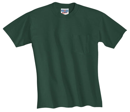 Jerzees - Dri-Power 50/50 Cotton/Poly Pocket T-Shirt. 29MP