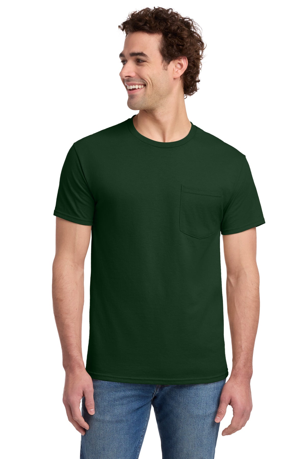SanMar 29MP_forestgreen_model_front.jpg