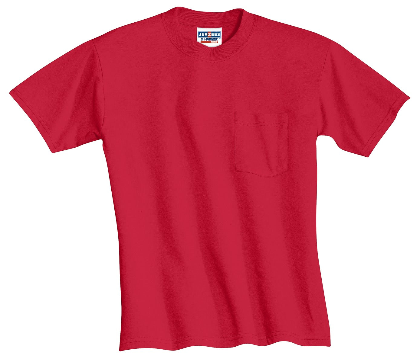 Jerzees - Dri-Power 50/50 Cotton/Poly Pocket T-Shirt. 29MP