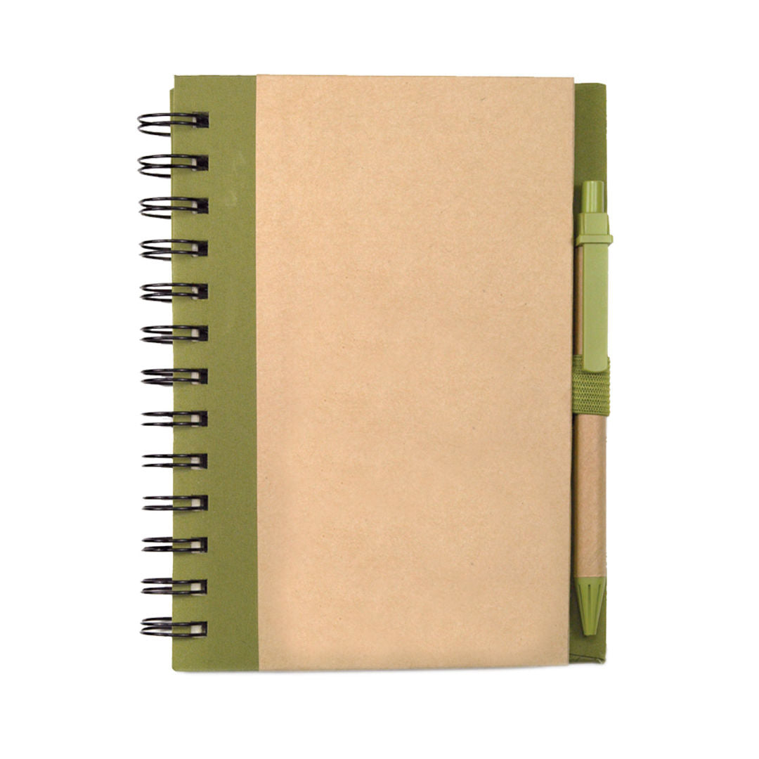 Spiral Bound Notebook & Harvest Pen