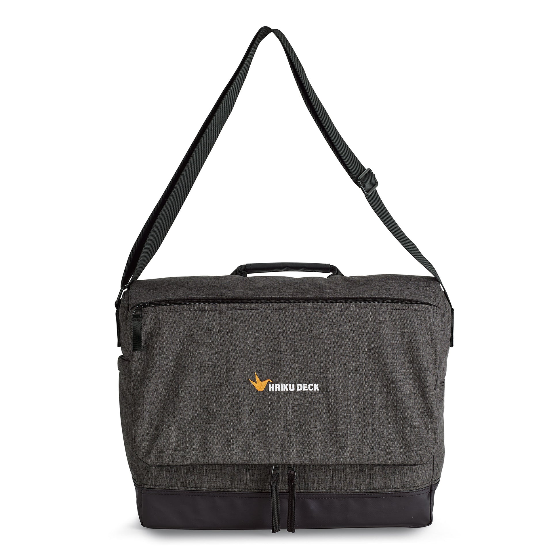 Charcoal Heather-Black Heritage Supply Tanner Laptop Messenger Bag