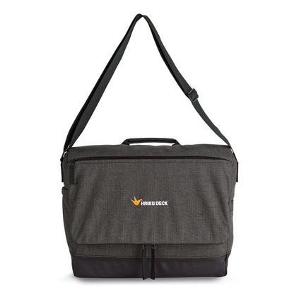 Charcoal Heather-Black Heritage Supply Tanner Laptop Messenger Bag