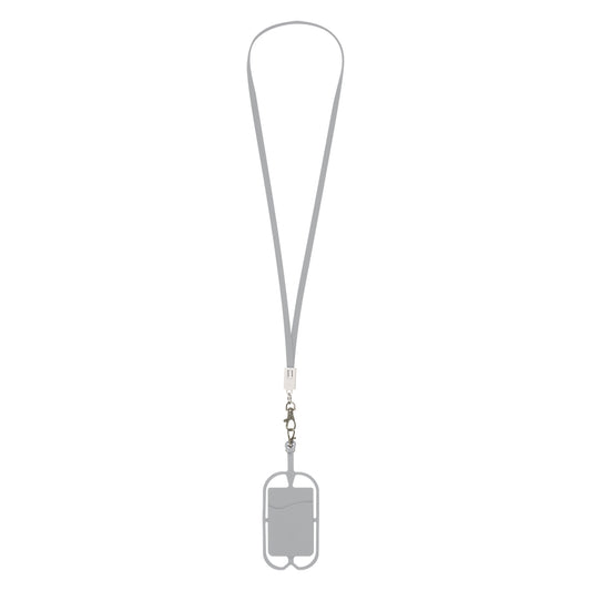 2-In-1 Charging Cable Lanyard With Phone Holder & Wallet