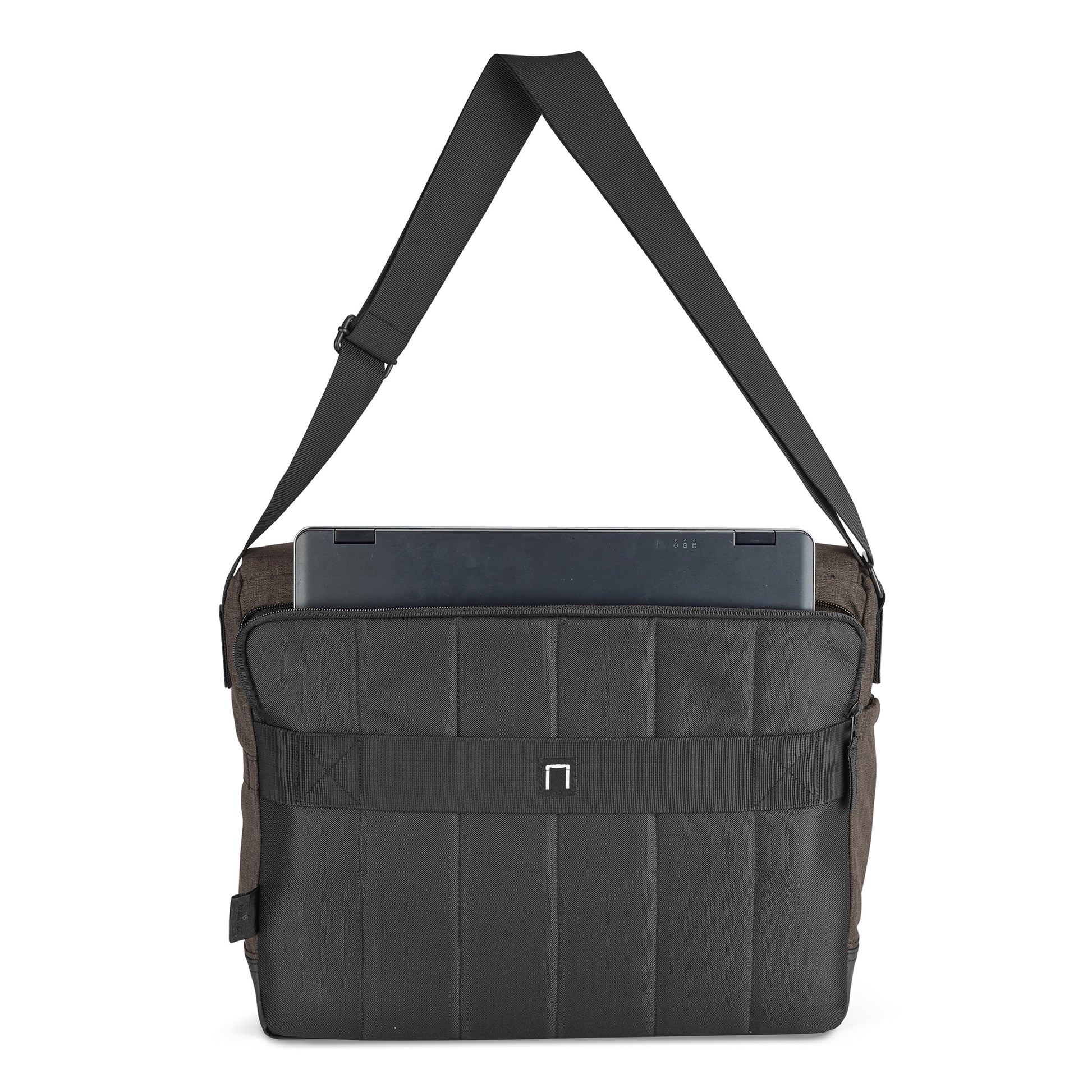 Charcoal Heather-Black Heritage Supply Tanner Laptop Messenger Bag