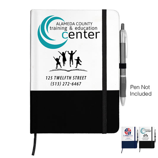 “Capitola" Notepad Notebook with Pen Loop