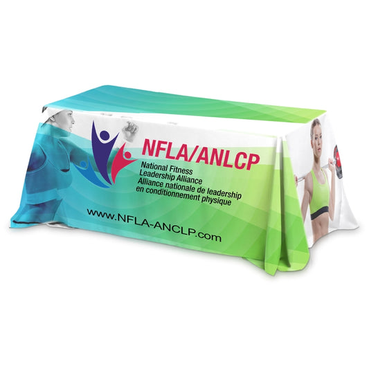 "Zenyatta OS Six" 4-Sided Throw Style Table Covers All Over Full Color Dye Sublimation Imprint - Fit