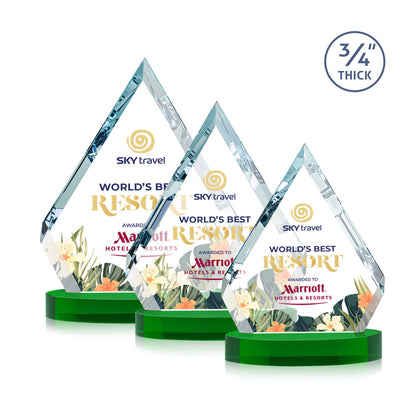 Apex VividPrint™ Award on Alberton Base - Green
