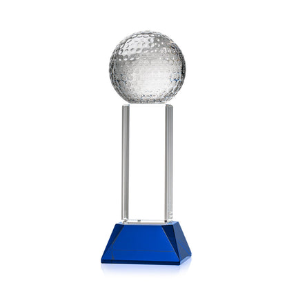 Golf Ball Award on Stowe Base - Blue
