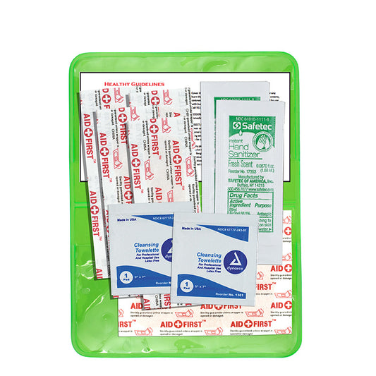 "MESS-NO-MORE XL" 10 Piece Stay Clean First Aid Kit