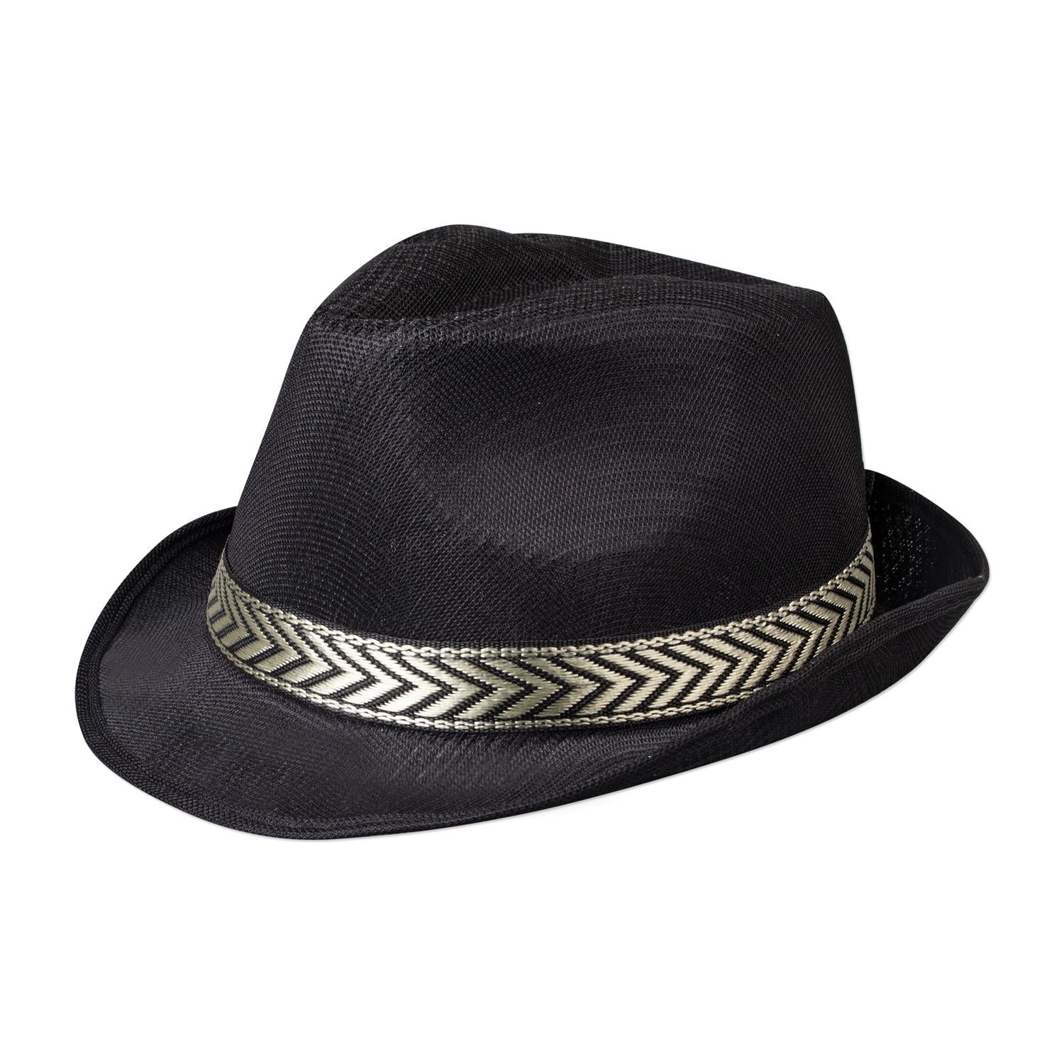 Black Black Mesh Fedora