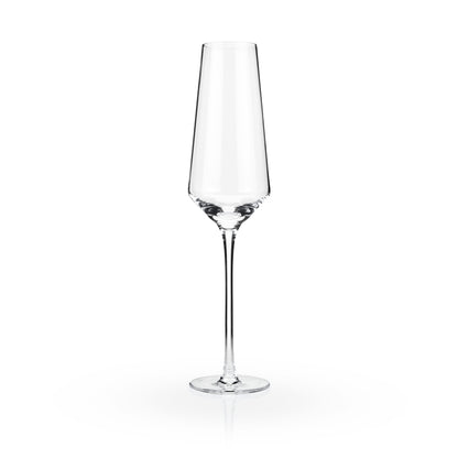 Viski® Raye Angled Crystal Champagne Flute