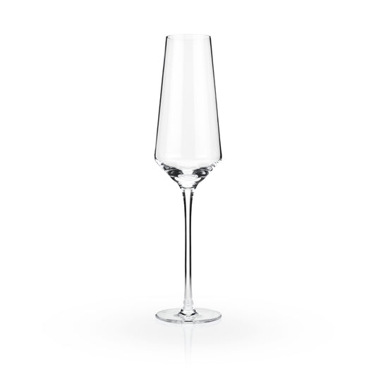 Viski® Raye Angled Crystal Champagne Flute