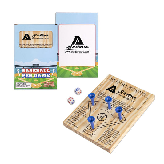 Wood Wooden Baseball Peg Game