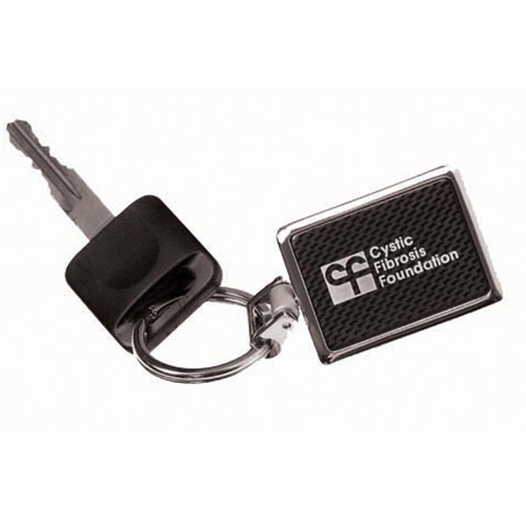 Imax Silver and Black Checker Keychain