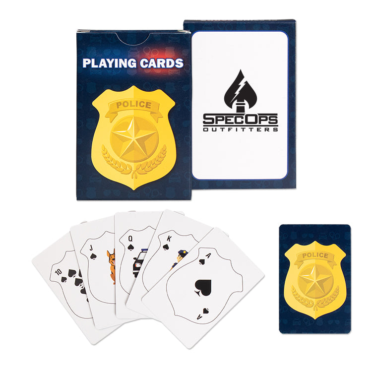 Multicolor Police Safety Playing Cards