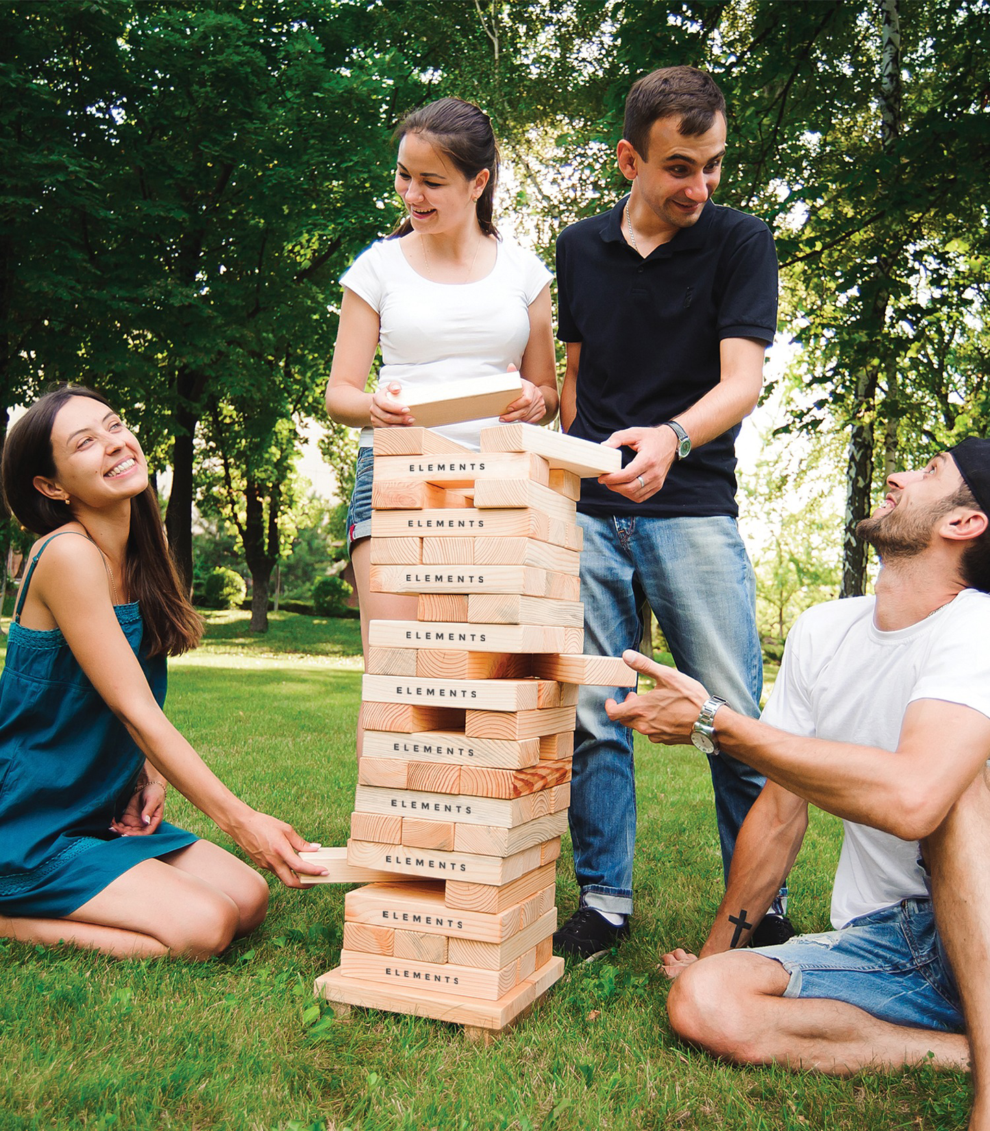 Giant Tower Topple Game