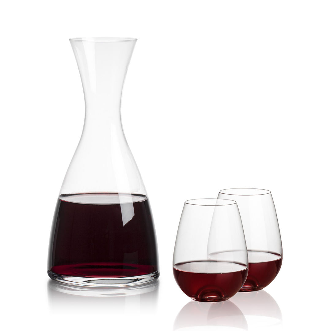 Barham Carafe & Edderton Stemless Wine