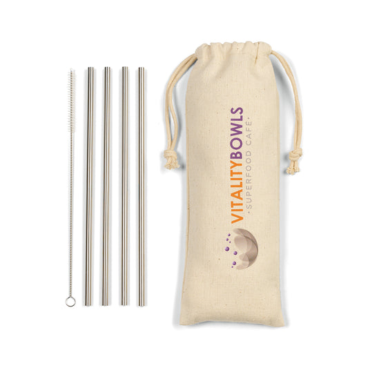 Stainless Steel Reed Stainless Steel Straw Set