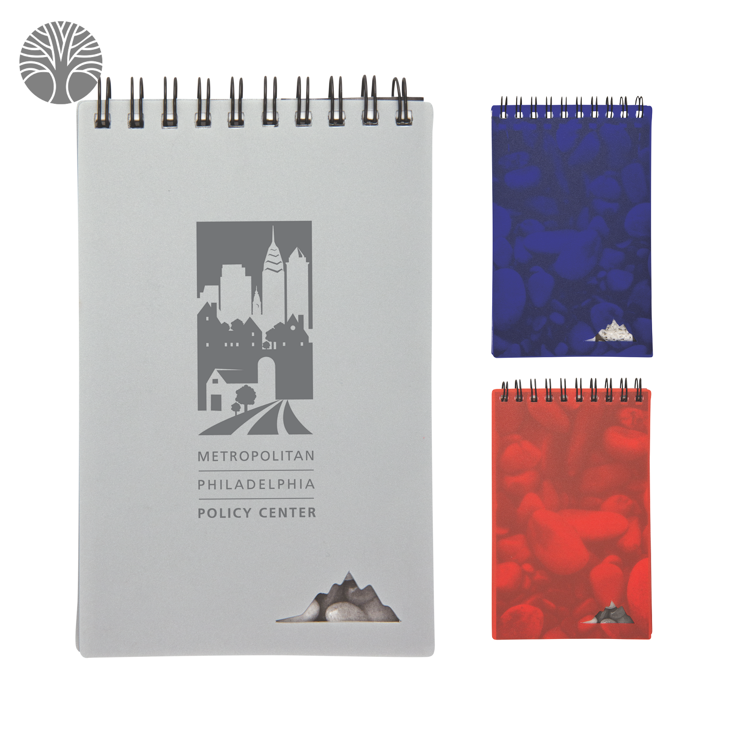 Blue 3-1/2" X 5" Stone Paper Jotter