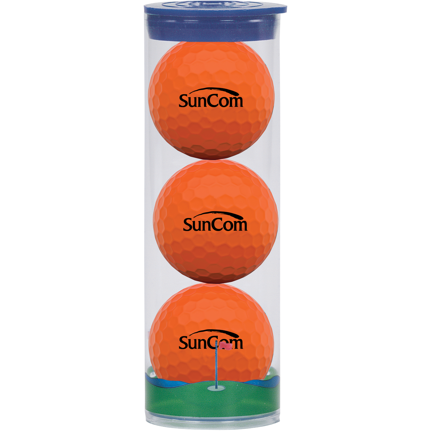 3 Ball Clear Tube with Wilson Golf Balls