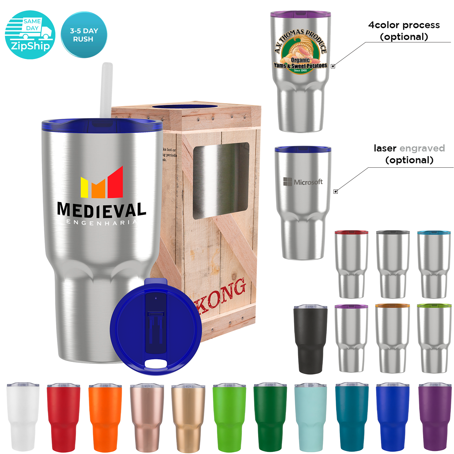 Body Black 30 Oz Vacuum Insulated Tumbler