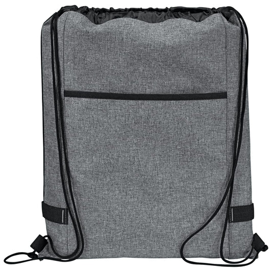 Gray Reverb Drawstring Bag