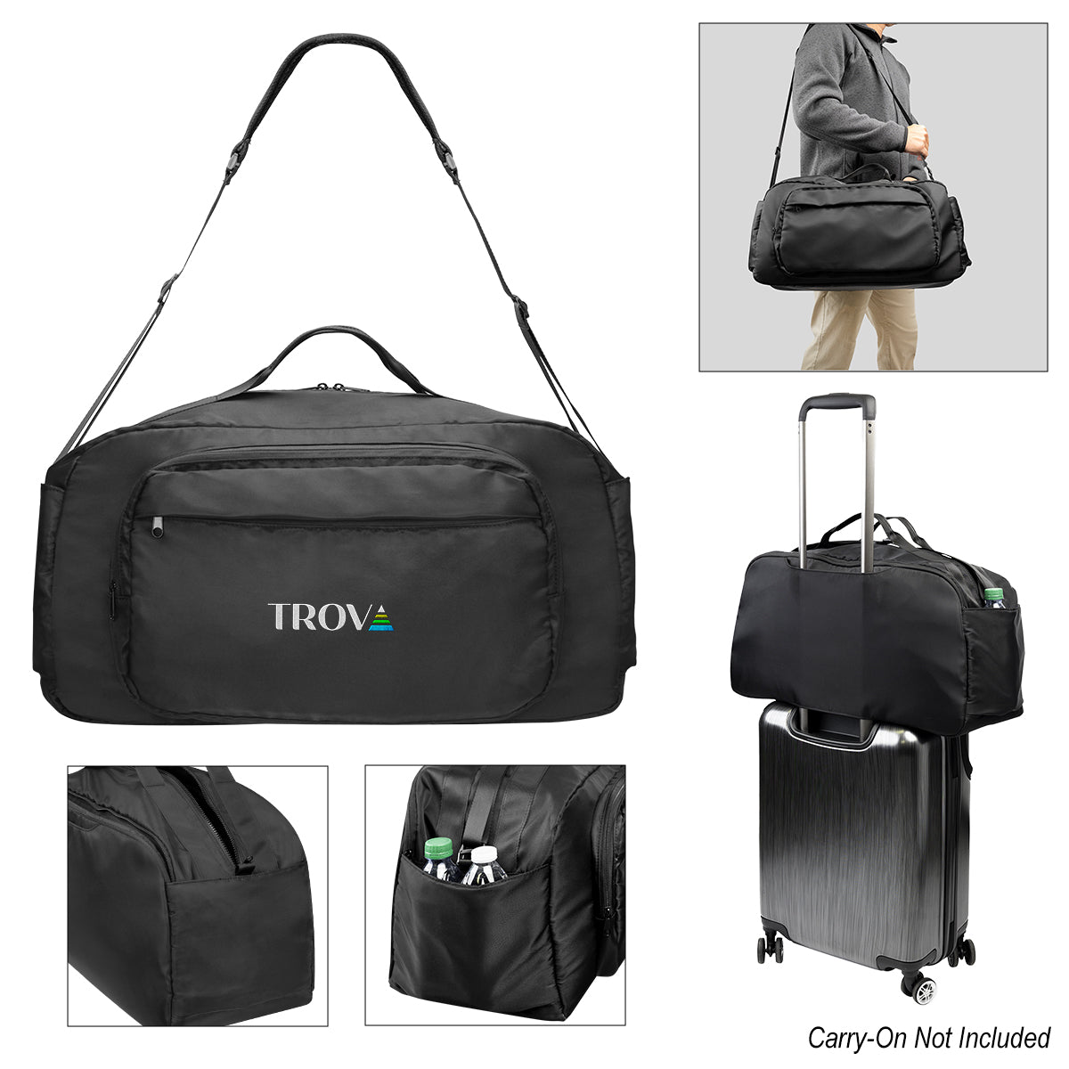 BLACK WanderLuxe Duffel Bag