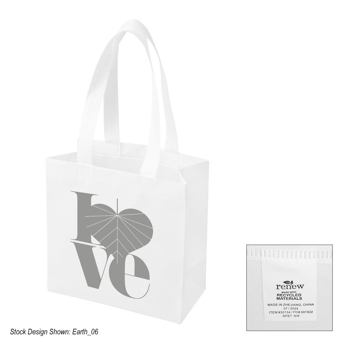 Rowan rPET Non-Woven Shopper Tote Bag