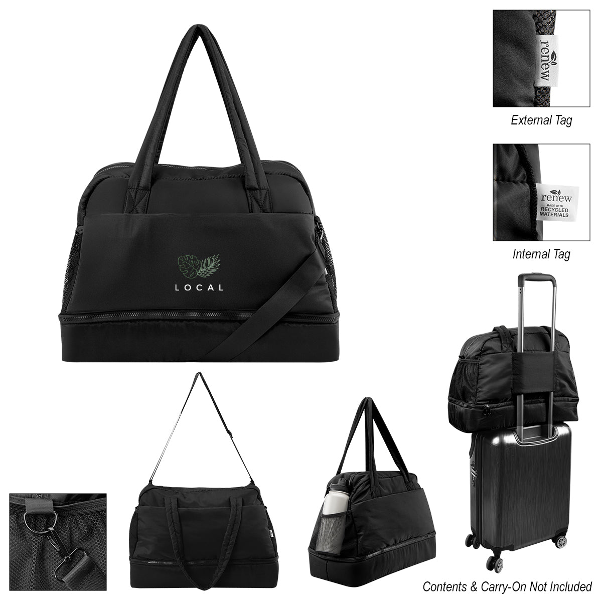 Kyle rPET Duffel Bag With Drop Bottom