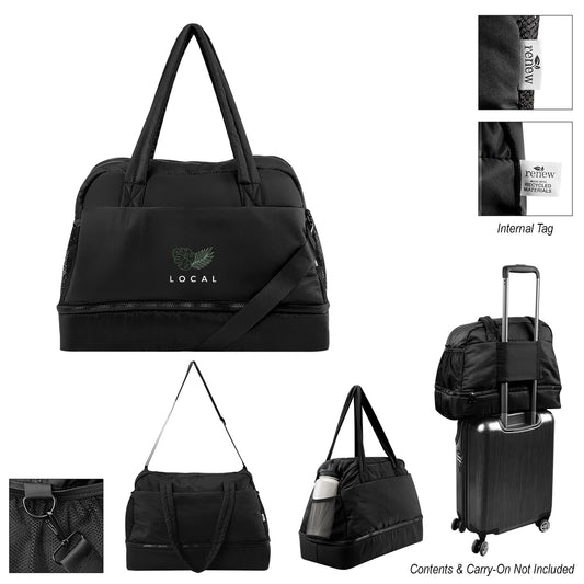 BLACK Kyle rPET Duffel Bag With Drop Bottom