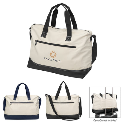 NATURAL WITH BLACK Forester Deluxe Tote Bag