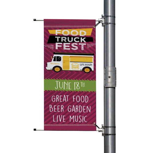24" x 72" Nylon Boulevard Banner Single-Sided
