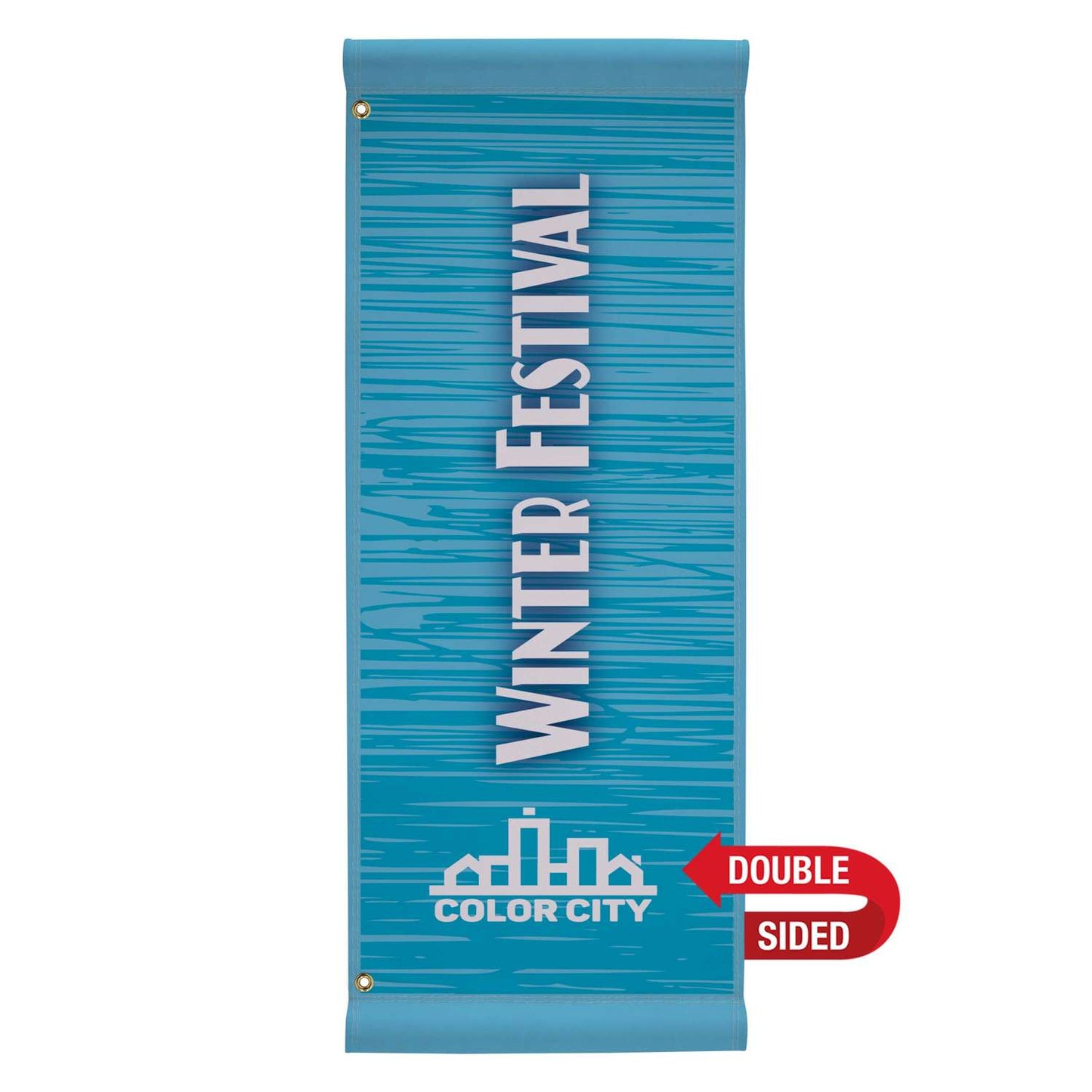 18" x 48" Fabric Boulevard Banner Double-Sided