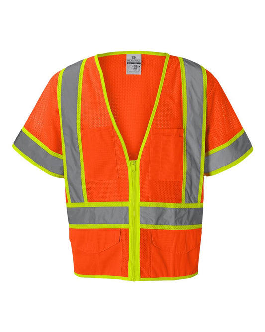 Unisex Ultra-Cool™ Six-Pocket Mesh Surveyor’s Vest - 1242-1243