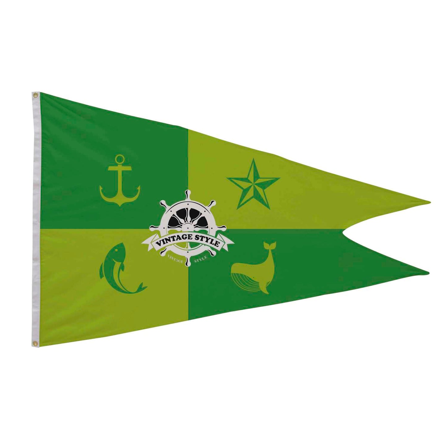 4' x 6' Nylon Burgee Flag Single-Sided