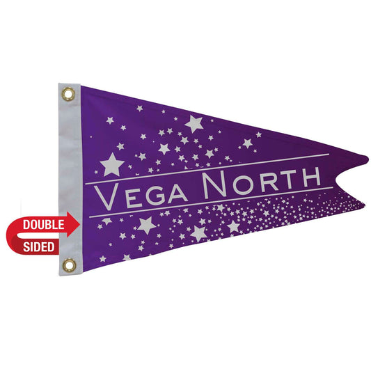 12" x 18" Nylon Burgee Flag Double-Sided