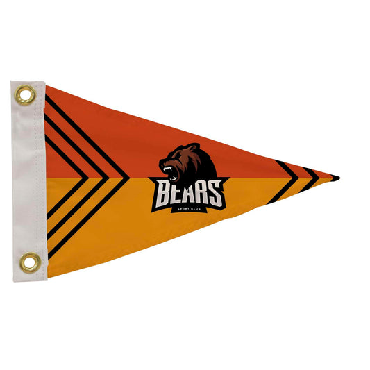 8" x 12" Nylon Pennant Flag Single-Sided