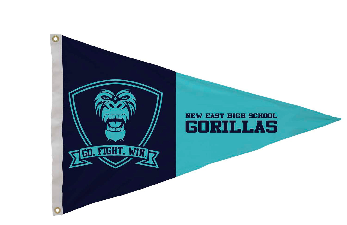 2' x 3' Nylon Pennant Flag Single-Sided