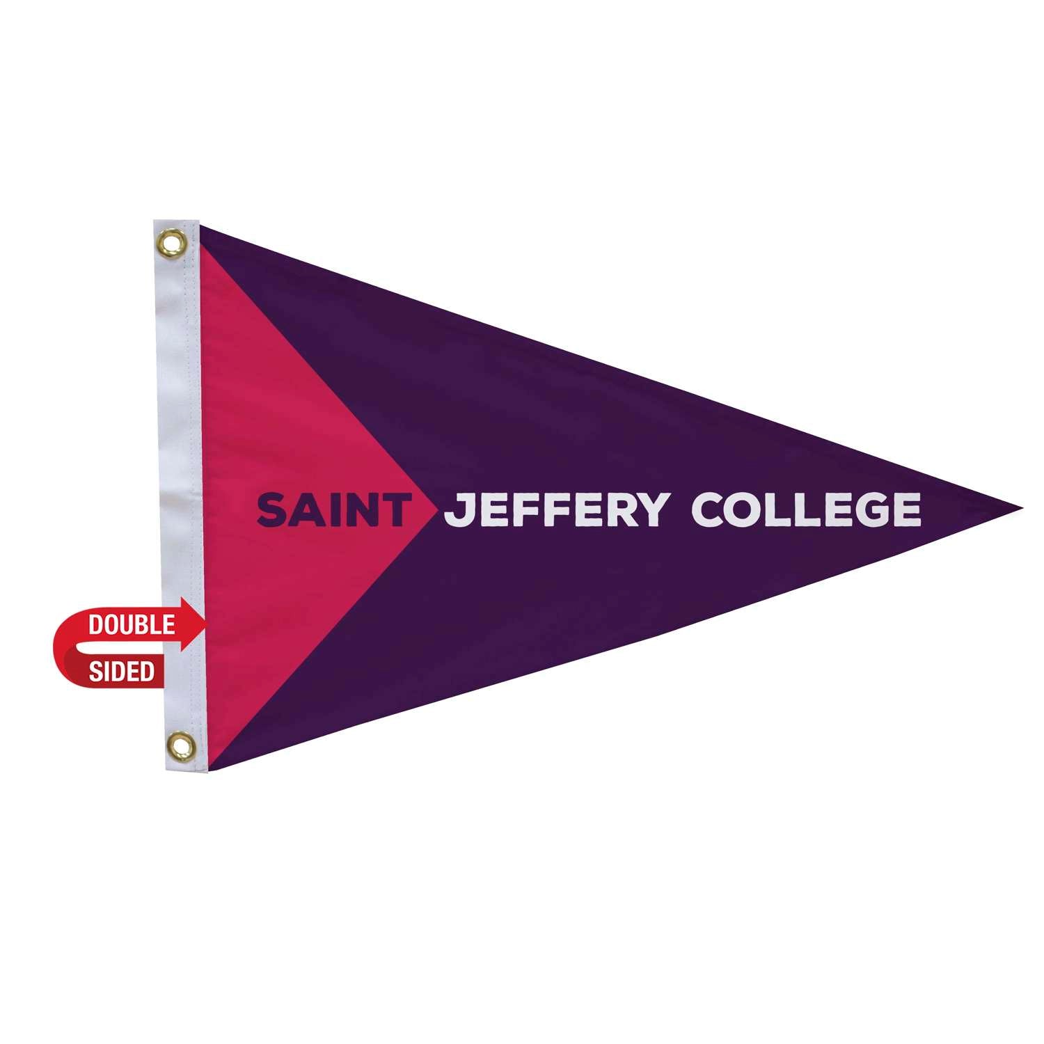 16" x 24" Nylon Pennant Flag Double-Sided