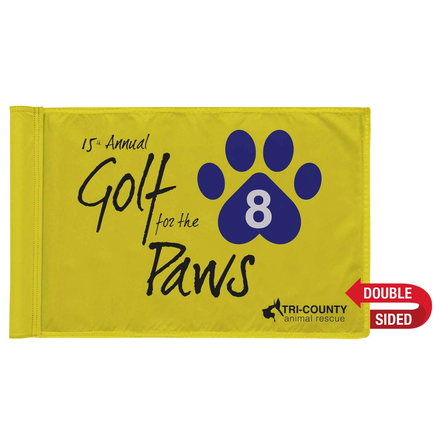 Golf Flag with Tube Double-Sided